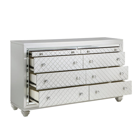 Leesa Silver Dresser - Ornate Home