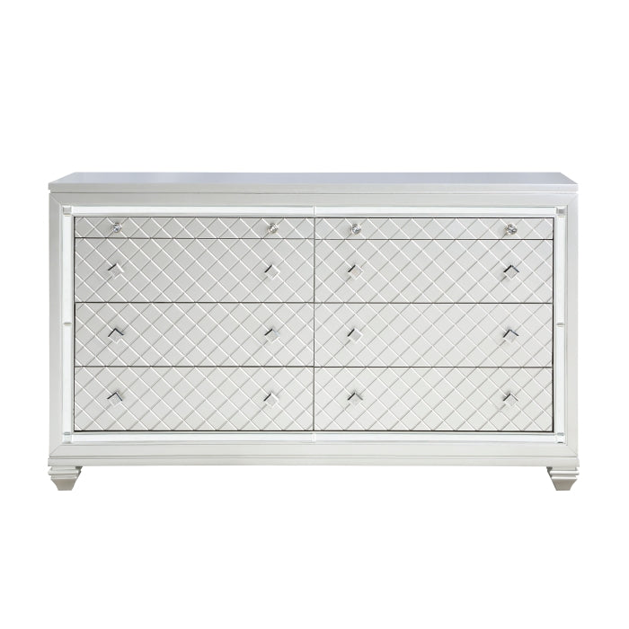 Leesa Silver Dresser - Ornate Home