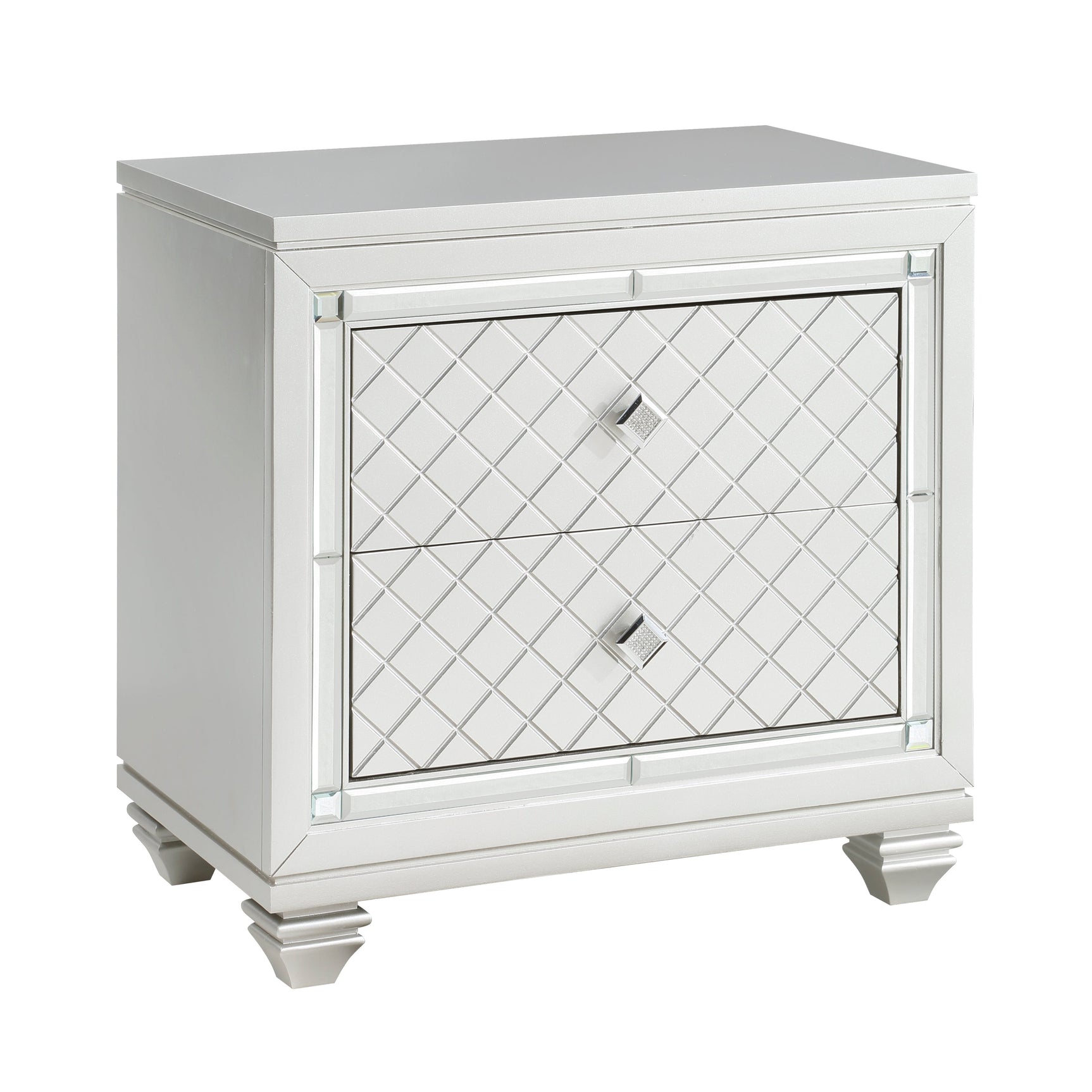 Leesa Silver Nightstand - Ornate Home