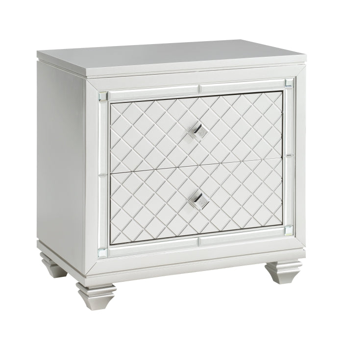 Leesa Silver Nightstand - Ornate Home