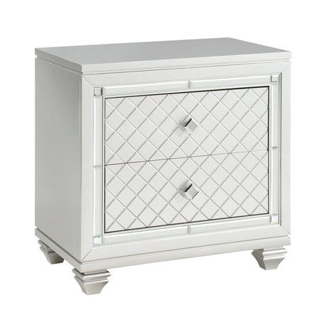 Leesa Silver Nightstand - Ornate Home