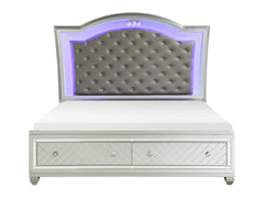 Leesa Silver Queen Platform Bed - Ornate Home