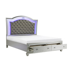 Leesa Silver Queen Platform Bed - Ornate Home