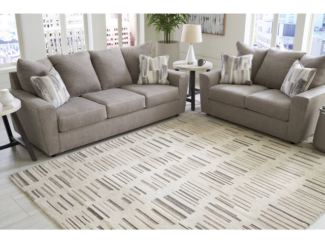 Leesdale Ivory/Brown/Black 8 x 10 Rug (Online Special Price) - Ornate Home