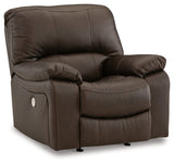 Leesworth Dark Brown Power Recliner (Online Special Price) - Ornate Home