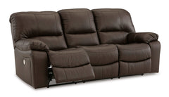 Leesworth Dark Brown Power Reclining Living Room Set / 3pc - Ornate Home