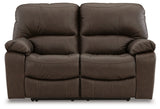 Leesworth Dark Brown Power Reclining Sofa, Loveseat and Recliner (Online Special Price) - Ornate Home