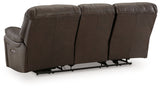 Leesworth Dark Brown Power Reclining Sofa, Loveseat and Recliner (Online Special Price) - Ornate Home