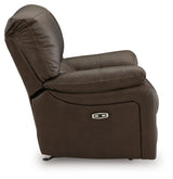 Leesworth Dark Brown Power Reclining Sofa, Loveseat and Recliner (Online Special Price) - Ornate Home