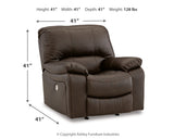 Leesworth Dark Brown Power Reclining Sofa, Loveseat and Recliner - Ornate Home