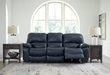 Leesworth Ocean Power Reclining Sofa - Ornate Home