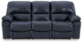 Leesworth Ocean Power Reclining Sofa - Ornate Home