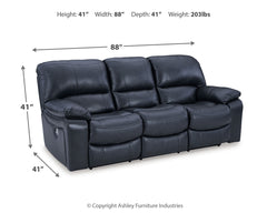 Leesworth Ocean Power Reclining Sofa - Ornate Home