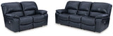 Leesworth Ocean Power Reclining Sofa and Loveseat (Online Special Price) - Ornate Home