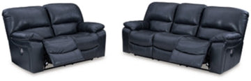 Leesworth Ocean Power Reclining Sofa and Loveseat - Ornate Home
