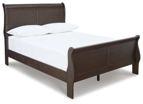 Leewarden Dark Brown Sleigh Bed - Ornate Home