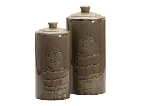 Lefler Green Lidded Vases - Ornate Home