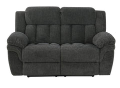 Lehi Gray Fabric Queen Sleeper Sofa & Reclining Loveseat - Ornate Home