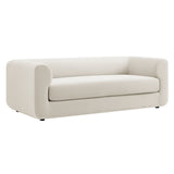 Leif Alabaster 89" Performance Velvet Upholstered Sofa - Ornate Home
