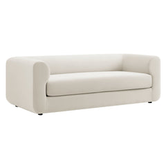 Leif Alabaster 89" Performance Velvet Upholstered Sofa - Ornate Home