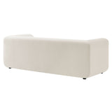 Leif Alabaster 89" Performance Velvet Upholstered Sofa - Ornate Home