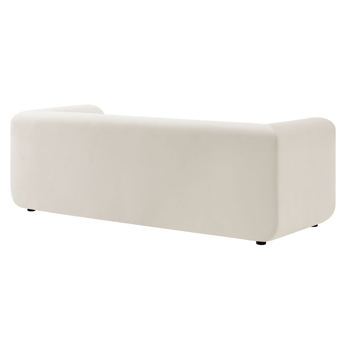 Leif Alabaster 89" Performance Velvet Upholstered Sofa - Ornate Home