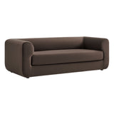 Leif Chocolate Brown 89" Performance Velvet Upholstered Sofa - Ornate Home