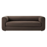 Leif Chocolate Brown 89" Performance Velvet Upholstered Sofa - Ornate Home