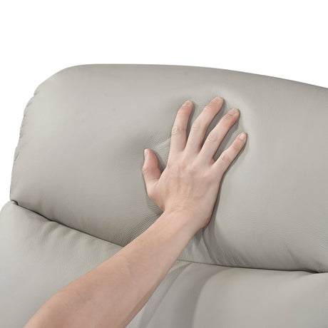 Leif Light Gray Power Reclining Chair - Ornate Home