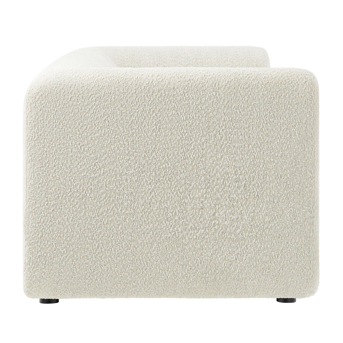 Leif Pearl 89" Boucle Upholstered Sofa - Ornate Home