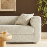 Leif Pearl 89" Boucle Upholstered Sofa - Ornate Home