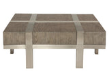 Leigh Tarnished Nickel/Rustic Grey Cocktail Table - Ornate Home