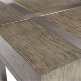 Leigh Tarnished Nickel/Rustic Grey Cocktail Table - Ornate Home