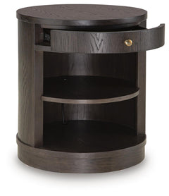 Leighmour Dark Brown Accent Table - Ornate Home