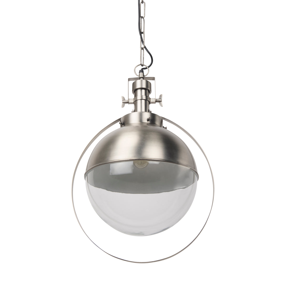 Leighton Antique Nickel Pendant Light