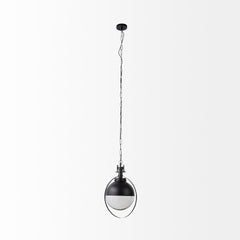 Leighton Black Metal Spherical Pendant Light - Ornate Home