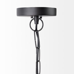 Leighton Black Metal Spherical Pendant Light - Ornate Home