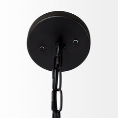 Leighton Black Metal Spherical Pendant Light - Ornate Home