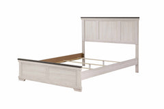 Leighton Cream/Brown Panel Bedroom Set - Ornate Home