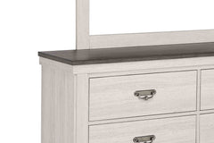 Leighton Cream/Brown Panel Bedroom Set - Ornate Home