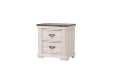 Leighton Cream/Brown Panel Bedroom Set - Ornate Home