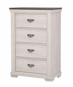 Leighton Cream/Brown Panel Bedroom Set - Ornate Home