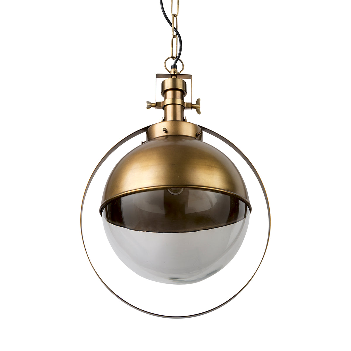 Leighton Gold Metal Spherical Pendant Light - Ornate Home