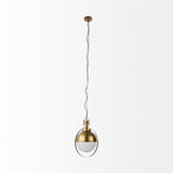 Leighton Gold Metal Spherical Pendant Light - Ornate Home