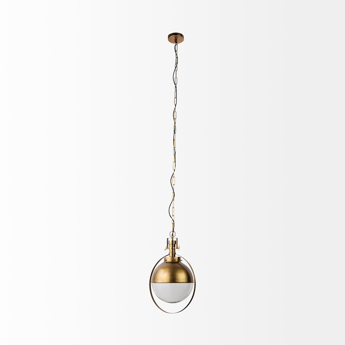 Leighton Gold Metal Spherical Pendant Light - Ornate Home