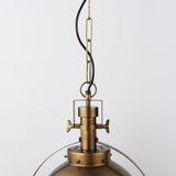 Leighton Gold Metal Spherical Pendant Light - Ornate Home