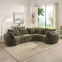 Leighton Green Modular - Armless Chair W/1 Pillow - Ornate Home
