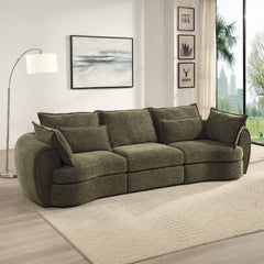 Leighton Green Modular - Armless Chair W/1 Pillow - Ornate Home