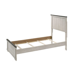 Leighton Two Tone Twin Panel Bed - Ornate Home
