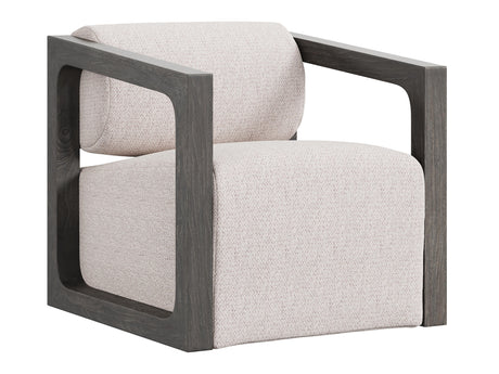 Leilani Beige/Cream/Smoked Truffle Outdoor Swivel Chair - Ornate Home